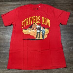 Strivers Row T-Shirt Mens Large Red Egyptian Pyramid Graphic Made USA